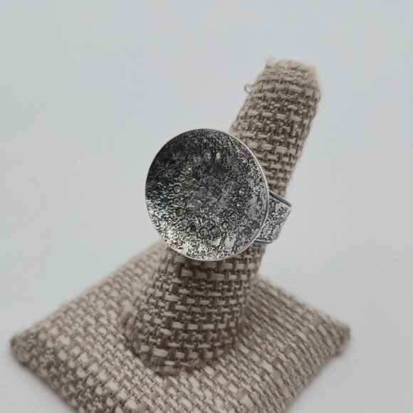 Size 7 Sterling Silver Silpada Large Face Heavy Band Ring A4225 - Picture 4 of 11